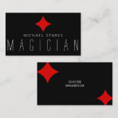 魔法モダンマジシャンカードトランプのポーカーエンターテイメント 名刺 (正面/裏面)