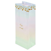 魔法モーメントと金ゴールド紙吹雪 ワインギフトバッグ (裏面アングル)