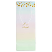 魔法モーメントと金ゴールド紙吹雪 ワインギフトバッグ (裏面)