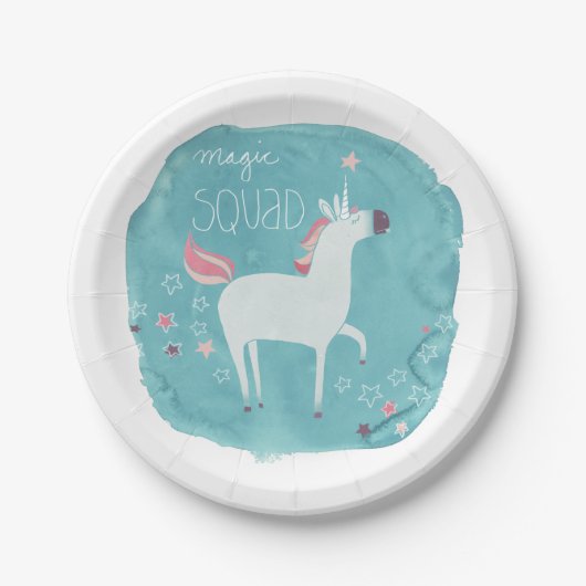 魔法ユニコーンスクワッド ペーパープレート (正面)