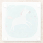 魔法ユニコーンスクワッド – 願いを叶える ガラスコースター (裏面)