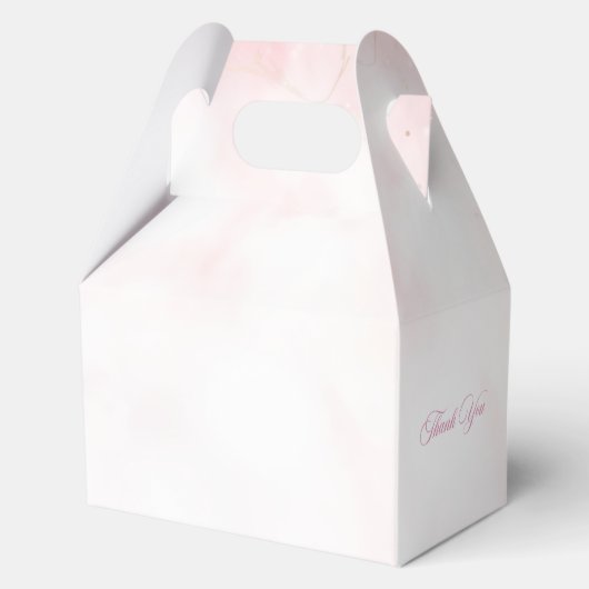 魔法ユニコーンプリンセス城誕生日の好意ボックス フェイバーボックス (裏面)