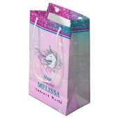 魔法ユニコーン抱き枕。 スモールペーパーバッグ (正面アングル)