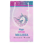 魔法ユニコーン抱き枕。 スモールペーパーバッグ (正面)