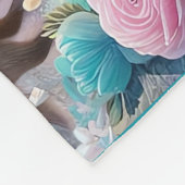 魔法ユニコーン、子供部屋ベビー/キッズ名前をカスタムする フリースブランケット (角)