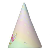 魔法ユニコーン，花と星 パーティーハット (右)