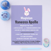 魔法ラビット、マジシャン広告ズ チラシ (シングル)