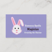 魔法ラビット、マジシャン 名刺 (正面)
