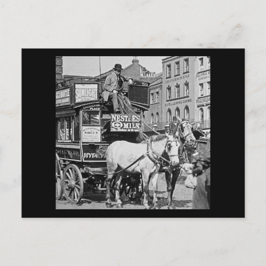 魔法ランタンスライドキングスクロスロンドン通りトラム ポストカード (正面)