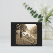 魔法ランタンスライドスイスアルプスホルンブロア ポストカード (スタンド正面)