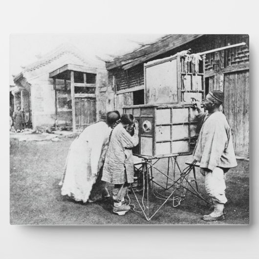 魔法ランタンc.1870（写真つき） フォトプラーク (正面)