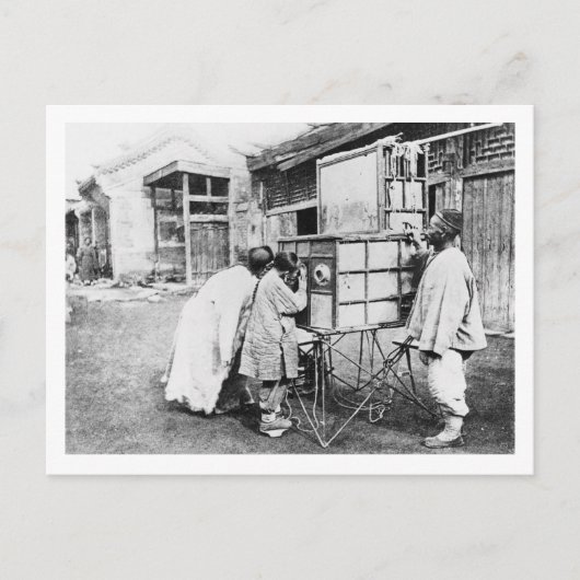 魔法ランタンc.1870（写真つき） ポストカード (正面)