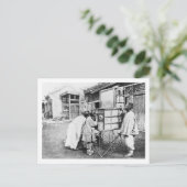 魔法ランタンc.1870（写真つき） ポストカード (スタンド正面)