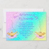 魔法ランプカーペットアラビアンナイツリタイアメントパーティー 招待状 (正面)