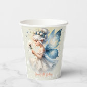魔法リトルフェアリーシルエット子供の誕生日 紙コップ (裏面)