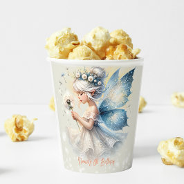 魔法リトルフェアリーシルエット子供の誕生日 紙コップ
