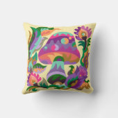 魔法レインボーキノコ装飾用クッション クッション (裏面)