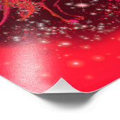 魔法レッドネオンブルランニングズアメージング星月夜 フォトプリント            (角)