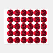 魔法レッドネオンブルランニングズアメージング星月夜 ラベル (シート)