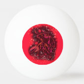 魔法レッドネオンブルランニングズアメージング星月夜 卓球ボール (裏面)