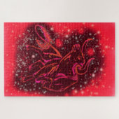 魔法レッドブルランニングパズルアメージングスタリーナイト ジグソーパズル (横)