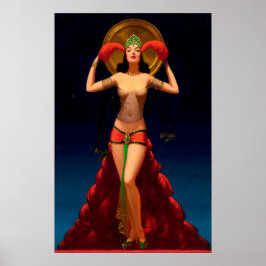 魔法レディーパルプピンアップ ポスター