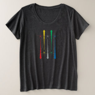 魔法ワンズプラスサイズウィメンズTシャツ プラスサイズTシャツ
