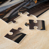 魔法ワークショップベンチファンタジーベイを見下ろす ジグソーパズル (側面)