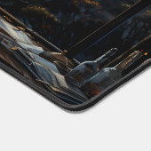 魔法ワークショップベンチファンタジーベイを見下ろす デスクマット (コーナー)