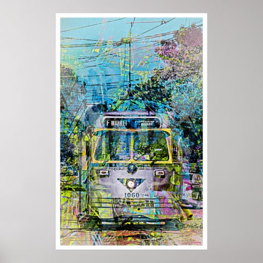 魔法ヴィンテージトラムウェイオブマーケットセントサンフランシスコ ポスター (正面)