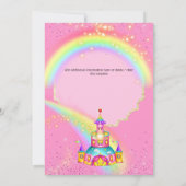 魔法一角虹空グリッター城 招待状 (裏面)