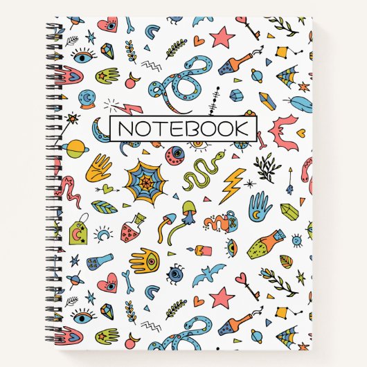 魔法不気味の魔女ハロウィーン ノートブック (正面)