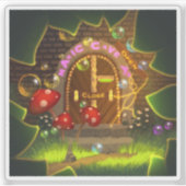 魔法世界ステッカースクラップブックマンガすごいーマリオ シール (正面)