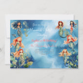 魔法人魚の誕生日 招待状 (正面)