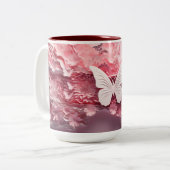 魔法体験: 3Dバタフライコーヒーマグ ツートーンマグカップ (正面左)