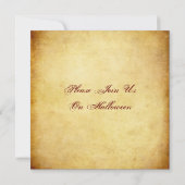 魔法使いおよびカボチャハローウィンパーティの招待状 招待状 (裏面)