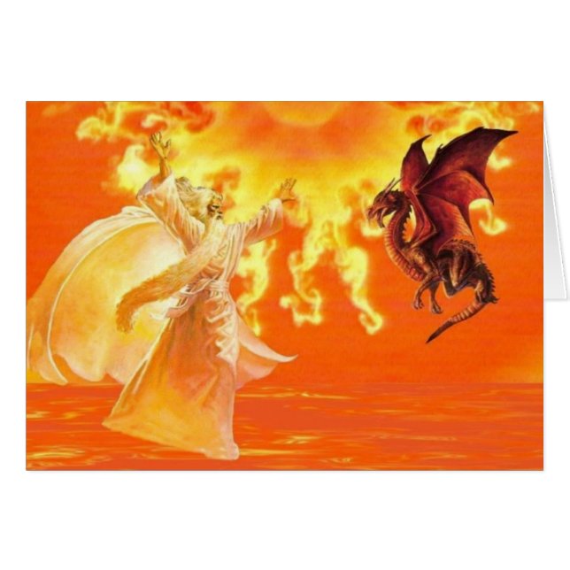 魔法使いおよびドラゴン (正面横)