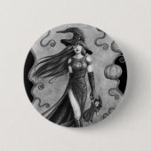 魔法使いおよび人形ハロウィン 缶バッジ (正面)