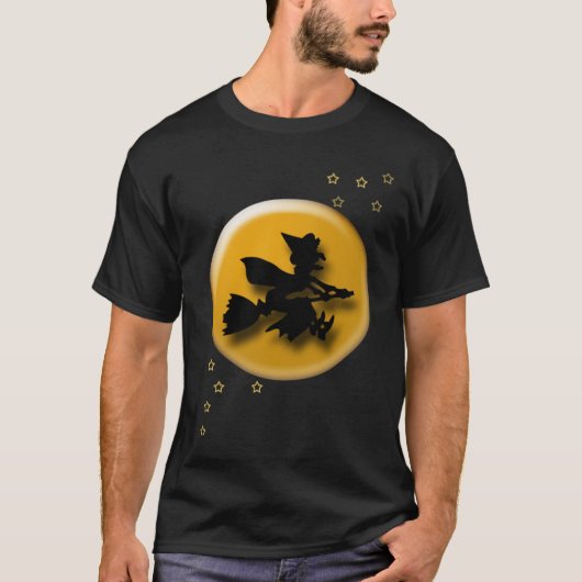 魔法使いおよび月 Tシャツ (正面)