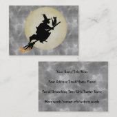 魔法使いおよび猫 名刺 (正面/裏面)