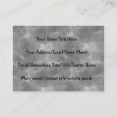 魔法使いおよび猫 名刺 (裏面)