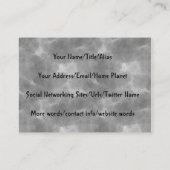 魔法使いおよび猫 名刺 (裏面)