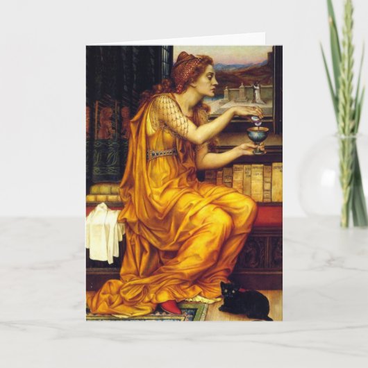 魔法使いおよび黒猫 カード (正面)