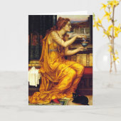 魔法使いおよび黒猫 カード (黄色い花)