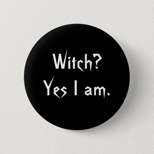 魔法使いか。 Yes I am. 缶バッジ (正面)