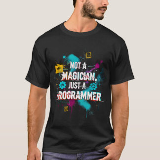 魔法使いじゃない、ただのプログラマー Tシャツ