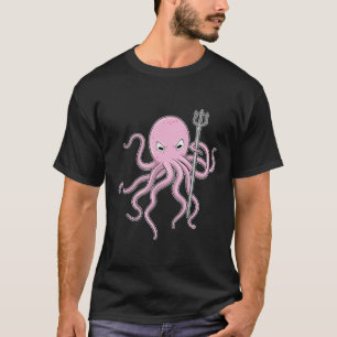 魔法使いとしてのタコとトライデント Tシャツ