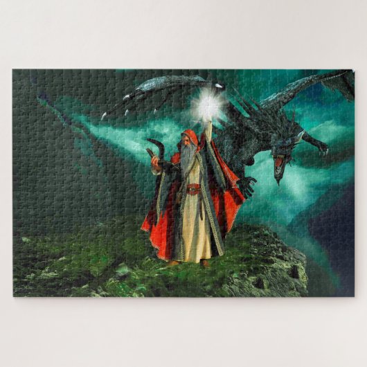 魔法使いとドラゴン ジグソーパズル (横)