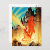魔法使いと火龍はがき ポストカード (正面/裏面)