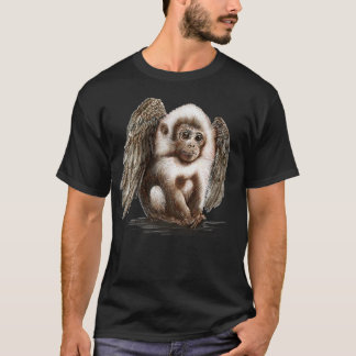 魔法使いと魔女のためのフライングモンキーベイビーかわいいペット Tシャツ
